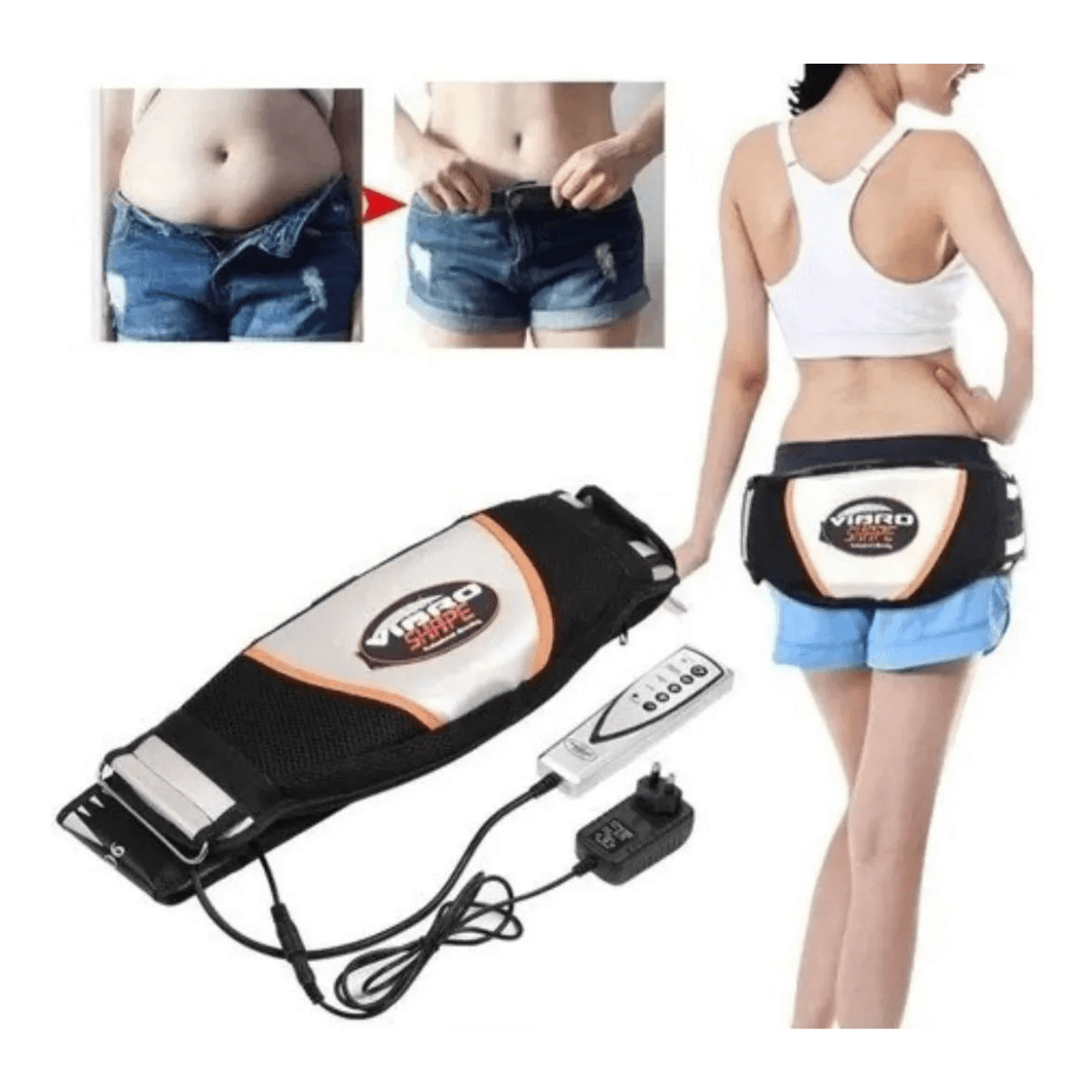 Movi - Cinturon Vibratorio Vibroshape, Reduce, Tonifica Y Adelgaza