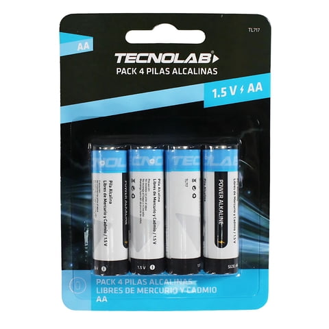 Tecnolab - Pack 4 Pilas Aa Alcalinas 2950Mah - Ps