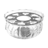 Bothyi - Calentador De Tetera Redondo Transparente Resistente Al Calor Con Forma De Vela Para Leche