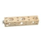 thumbnail image 3 of Bloque De Madera Con Agujeros, Fácil De Instalar, Juguete Para Masticar Pájaros Para Guacamayos, Periquitos, 20 Cm X 4 Cm X 4 Cm, 3 of 5