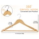 thumbnail image 3 of Perchas de madera Utopia Home, paquete de 90, delgadas y resistentes, 3 of 8