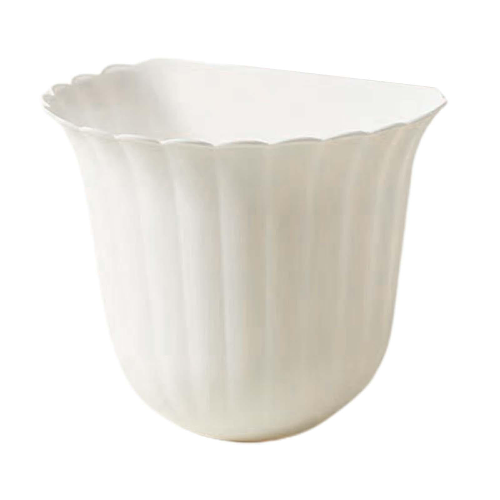 Magideal - Bote De Basura De Escritorio, Bote De Basura De Escritorio De Oficina, Macetas, Cesto De Basura, Cubo Organizador De Escritorio, Soporte Para Utensili Blanco