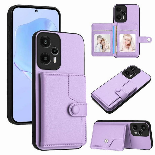 FOXDOCK Funda para Xiaomi Redmi NOTE12 TURBO con Bloqueo RFID - Diseño Elegante con Cierre de Botón