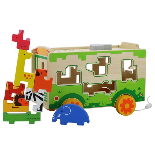 Seigard - Juego De Encaje Bus De Animales