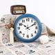 thumbnail image 3 of Reloj de pared JENLYSTIME retro de 30 cm, silencioso, no hace tictac, azul, 3 of 8