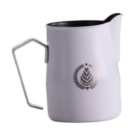 Magideal - Jarra De Leche, Jarra Para Espumar Crema, 750 Ml, De Acero Inoxidable, Para , Cocina, Multiusos, Jarra Para Café Expreso, Taza Para Leche Blanco