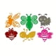thumbnail image 2 of Plantilla troquelada para hacer tarjetas y álbumes de recortes, diseño de abejas, 2 of 8