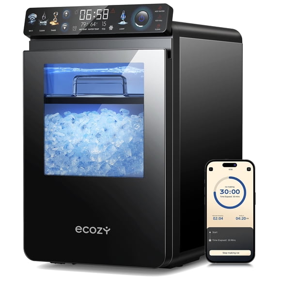 Fabricador de Hielo Nugget ecozy para Encimera