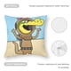 thumbnail image 5 of Wally Gator Fundas de almohada de terciopelo con tema, regalos de funda de almohada, decoración para el hogar, cojín de lanzar, regalo de cumpleaños para fans y parejas.30*30cm., 5 of 6