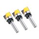 thumbnail image 2 of 3 piezas de carburo con punta de bisagra muesca empotrar ajuste plantilla enrutador bit - vástago de 8 mm, 2 of 5