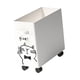 thumbnail image 5 of Carrito De Servicio Debajo Del Escritorio, Carrito Móvil Con Ruedas Para Cocina, Dormitorio, Comedor, Color Blanco, 5 of 5