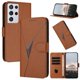 thumbnail image 1 of Funda Cartera Fibra de Carbono para Samsung Galaxy S21 Ultra con Soporte y Cierre Magnético Marrón, 1 of 6