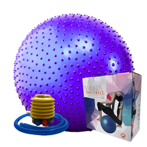 Linea Sport - Pelota Erizo De Pilates 55 Cm Con Inflador Para Ejercicio Funcional