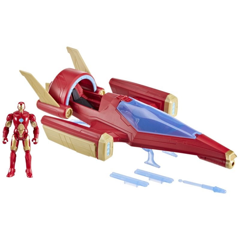 Figura De Acción Marvel Avengers Epic Hero Series Jet De Combate Iron Man
