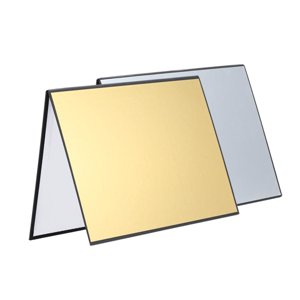 Magideal - Reflector De Luz Para Fotografía, Tablero Difusor De Luz Plegable Multifuncional Profesional De Cartón Para Productos Alimenticios, Naturaleza Muerta A3 Oro Plata