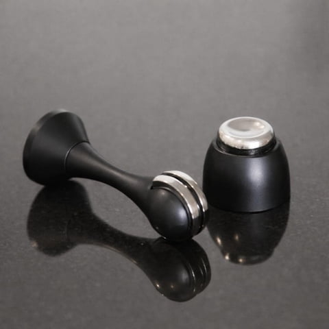 Tope De Puerta Magnético Safus De Acero Inoxidable Negro Antracita