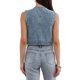 thumbnail image 3 of INSPIRE CHIC Chaleco de Mezclilla para Mujer sin Mangas Cuello Redondo con Botones Chaleco de Jean Occidental L Azul Retro, 3 of 6