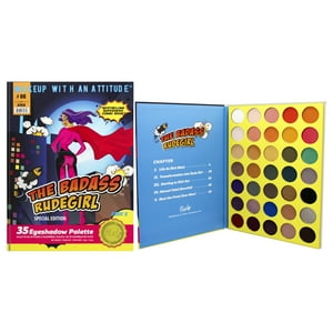 Rude Cosmetics - La Paleta De Sombras De Ojos Badass Rudegirl - Libro De Para Mujeres - Sombra De Ojos