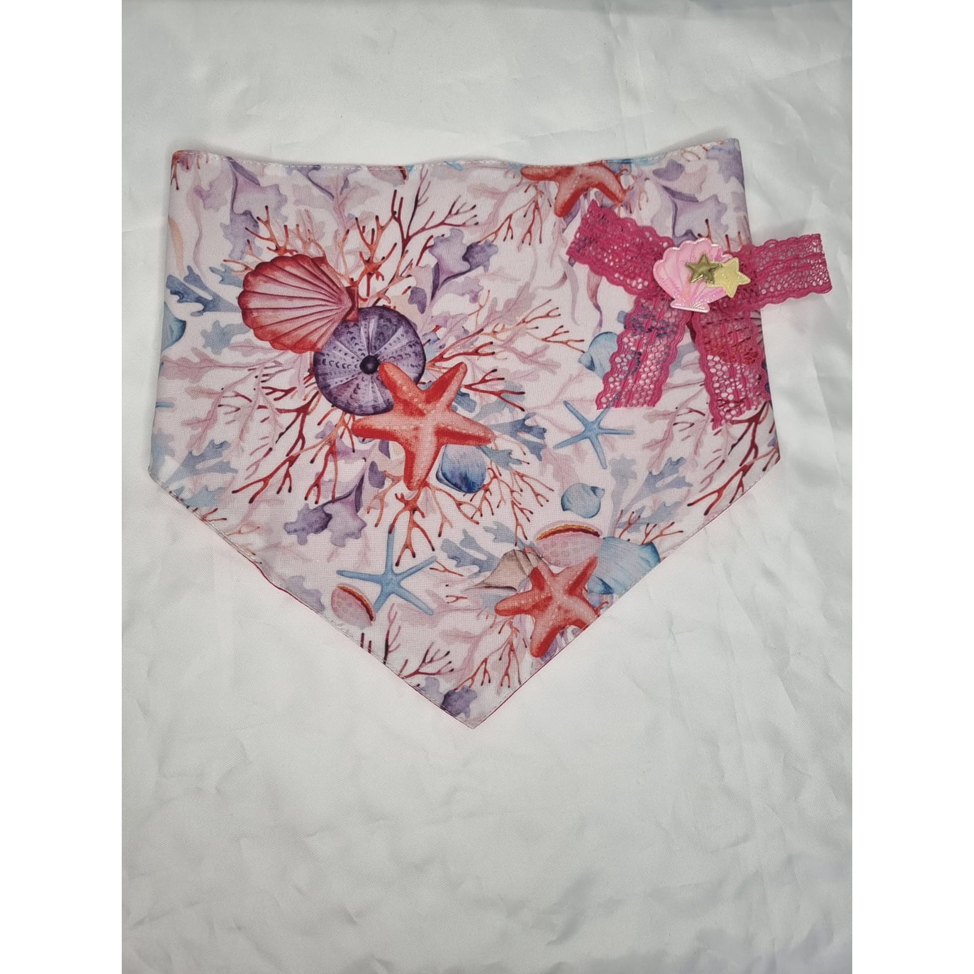 Bandana mascota fondo marino talla XXXL