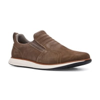 Cardinale - Zapatillas Hombre Slip-On Cuero Reston-3-08 Taupé Marron Claro 39