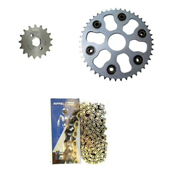 Kit Transmision Moto Motorrad Xmm 250 Con Cadena Dorada