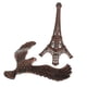 thumbnail image 1 of Creative Iron Tower Balance Eagle Statue Gift DIY Craft Rojo Bronce 20cm, 1 of 5