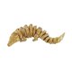 thumbnail image 3 of Estatuilla De Cocodrilo Regalo Simulación De Cocodrilo Modelo De Juguete Para Patio Escritorio Oficina Dorado, 3 of 5