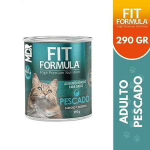 Fit Formula Vet Alim - Fit Formula Alimento Humedo Pescado Gato Lata X 290 Gramos