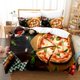 thumbnail image 1 of Gourmet Pizza Bedding Set Bed Set Aldult Kid Bedroom Duvetcover Sets bed sheet set, 1 of 5