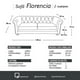 thumbnail image 4 of Sofa Florencia 2C Lino Gris Oscuro, 4 of 4