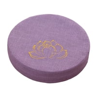Ioensy - Cojín De Meditación Redondo De 40 Cm De Diámetro Con Asiento De Funda Extraíble Para Interior Violeta Claro De 6 Cm