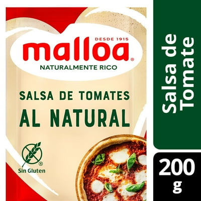 Salsa De Tomate Natural Doypack 200 G Malloa
