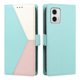 thumbnail image 4 of Cartera Plegable para Motorola Moto G73, PU Tricolor con Ranuras, Verde, 4 of 6
