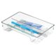 thumbnail image 5 of Organizador de baño transparente de plástico transparente con soporte para cepillos de dientes, 5 of 7