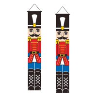 Bothyi - Bandera De Navidad Bandera De Puerta Pareado De Letrero De Porche De Navidad Para Pared De Cerca Estilo De Año Nuevo F