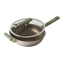 Bothyi - Sartén Antiadherente Utensilios De Cocina Wok Antiadherente Para Restaurante Al Aire Libre Huevo 34Cm