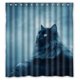 thumbnail image 1 of Cortina de ducha con diseño de gatos, juego de cortinas de baño con ganchos, tamaño 66 x 72 pulgadas, 1 of 3