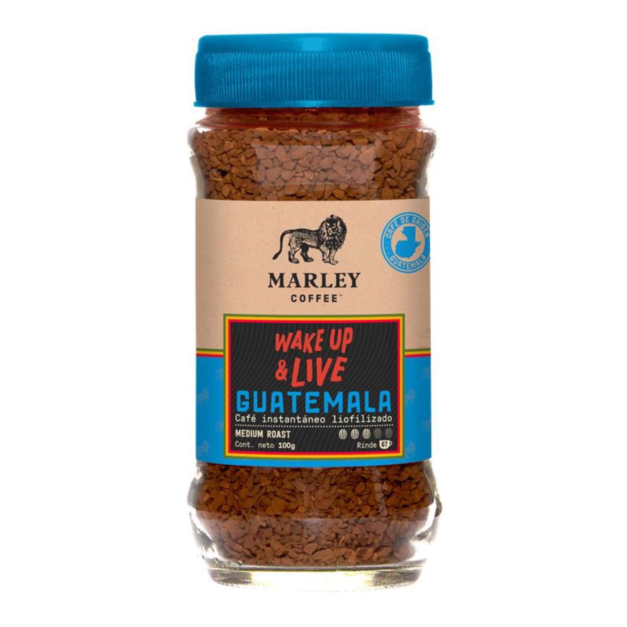 Café Liofilizado Arábica Guatemala Frasco 100 g Marley Coffee