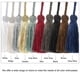 thumbnail image 5 of Uxcell Borlas para Cortinas, Sujetadores de Cortinas con Borlas para el Hogar Negro 2 unidades, 5 of 6