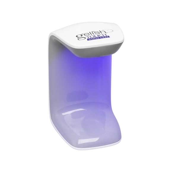 Luz LED Gelish MINI Touch: luz LED portátil y recargable de curado para puntas Soft Gel™ y reparaciones rápidas de uñas de gel, se activa al tacto, se cura en 30 segundos, cable USB incluido.