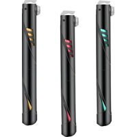 Genérico - Mini Bombin De Mano Liviano Pvc-Aluminio 120 Psi Con Soporte Color Negro Y Azul