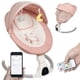 thumbnail image 1 of Baby Swing JFOVMCYG con función de temporización, 5 velocidades de giro, color rosa, 1 of 5