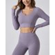 thumbnail image 2 of Set Athleisure Mujer Flare 2 Piezas Calza y Peto Manga Larga - ZL015, 2 of 3