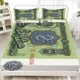 thumbnail image 1 of 3pcs Bulgarian Lev Fitted Sheet Set with Christmas Print Home Decor Design, 1 of 1