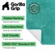 thumbnail image 2 of Alfombra de Baño GORILLA GRIP 61x43 cm Turquesa Chenilla, 2 of 9