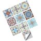 thumbnail image 1 of 10 Piezas 20 Cm Autoadhesivo Pared Cuadrada Mosaico Azulejo Vinilo Ladrillo Pegatina Películas Tipo H, 1 of 5