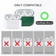 thumbnail image 3 of Funda de cuero italiano verde para AirPods Pro 2 (2022) alto, 3 of 8