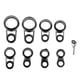 thumbnail image 4 of 9 Uds. Guías De Ca?a De Pescar De Fundición En Roca, Kit De Reparación De Ca?a De Anillo De Línea De Punta De Anillo De Ojo, 4 of 5