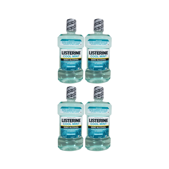 Pack 4 Enjuague Bucal Listerine 1L Cool Mint Protección Oral