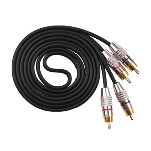 Bothyi - Cable Audio Estéreo 2Rca A 2Rca Multiusos Para Subwoofer Home Audio 2M